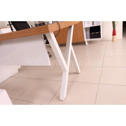 Chaise De Bureau Exécutif Canberra Bamboo White Line Tk.