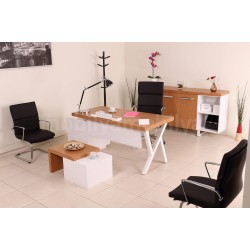 Chaise De Bureau Exécutif Canberra Bamboo White Line Tk.
