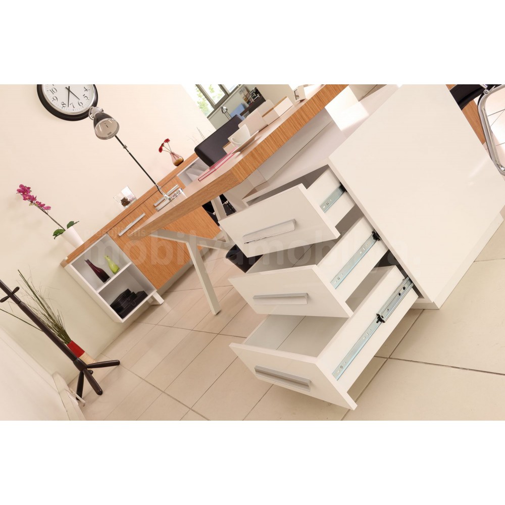 Chaise De Bureau Exécutif Canberra Bamboo White Line Tk.