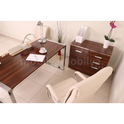 Bureau D'Istanbul Bureau Personnel De L'Équipe High Gloss Noyer
