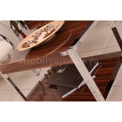 Bureau D'Istanbul Bureau Personnel De L'Équipe High Gloss Noyer